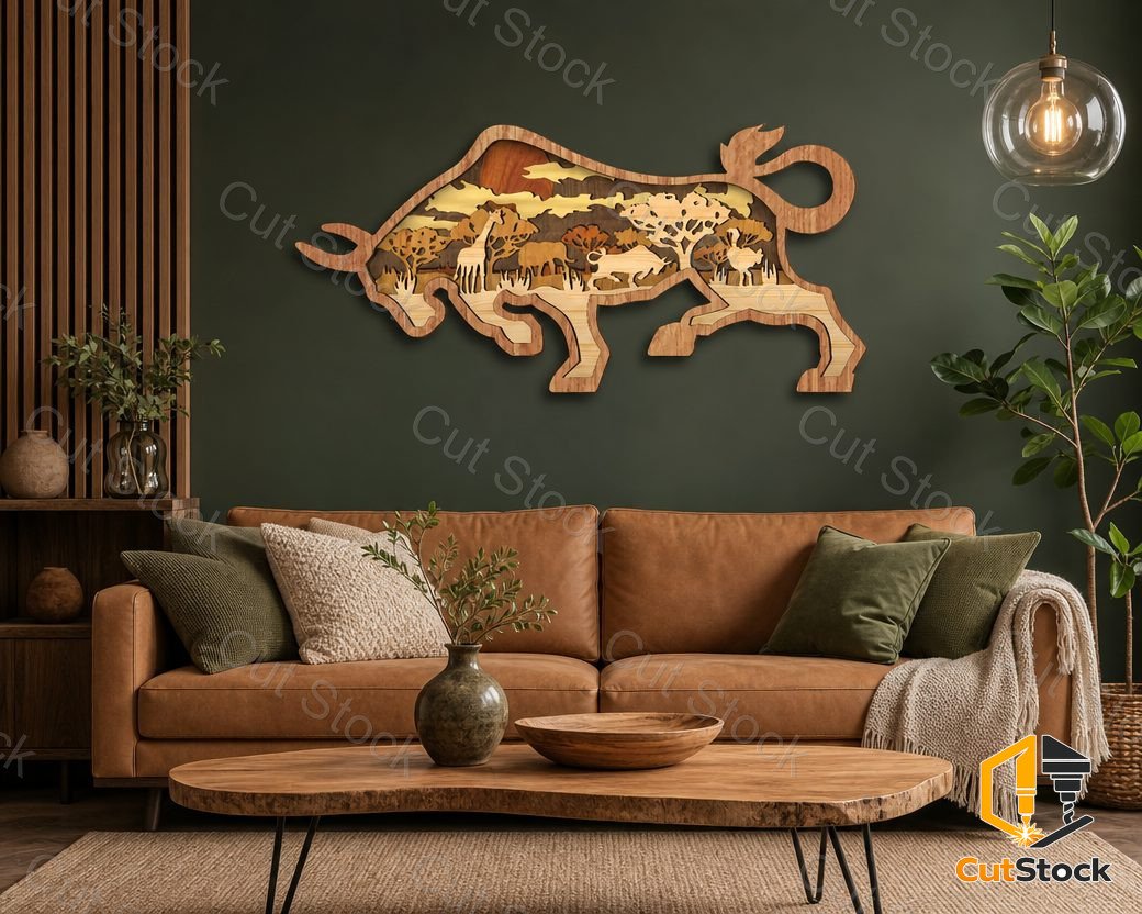 لوحة جدارية بتصميم متعدد الطبقات